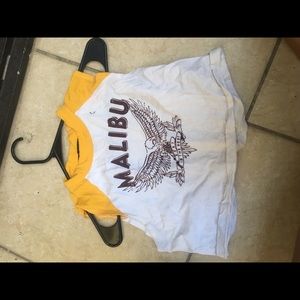 Malibu biker crop top shirt